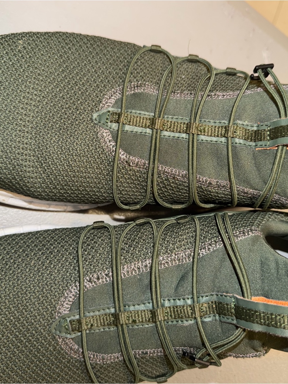 Men's Olive Green Knit Athletic Sneakers saucony
